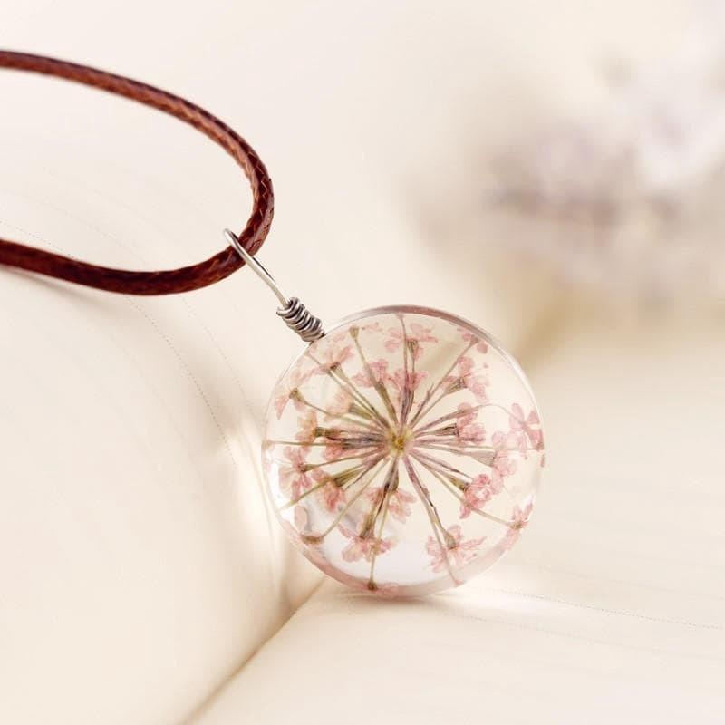 1 mặt đá pha lê hoa khô đủ màu nhiều size làm vòng tay, vòng cổ làm handmade tuỳ ý