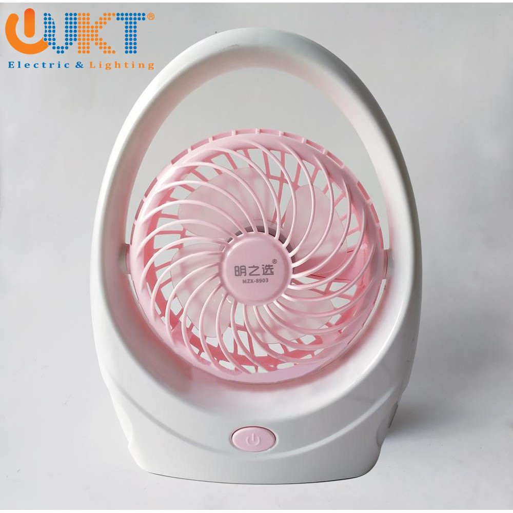 Quạt sạc mini để bàn MXZ-8903 - Giao màu ngẫu nhiên