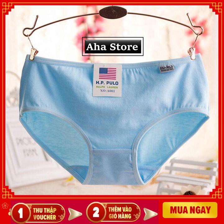 Combo 5 quần lót nữ Cotton 100 % thông hơi QC07 cờ Mỹ thoáng khí thấm hút mồ hôi tốt