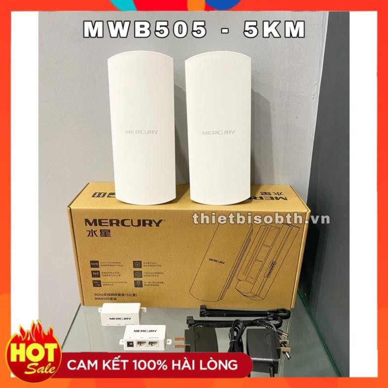 [Hàng Xịn] Thiết bị thu phát wifi không dây Mercury B201 &amp; B505 kéo wifi khoảng cách 1KM tới 5KM