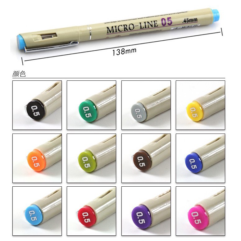 Bộ 12 bút Brush Superior line đi nét nhiều màu cao cấp vẽ calligraphy Lalunavn- A42