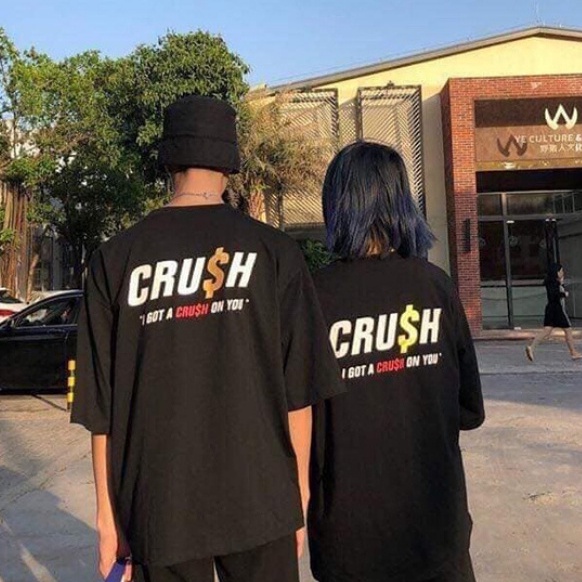 Áo Thun Đôi Tình Nhân In Chữ CRUSH DLX