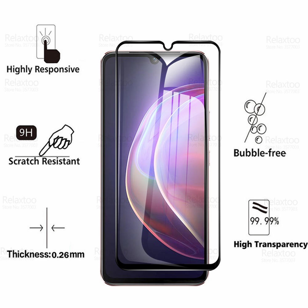 Set 2 Miếng Dán Cường Lực 9D Toàn Màn Hình Dùng Cho Vivo V21 V20 SE V17 V 21 20 17 Pro Y31 Y30 Y20 Y11