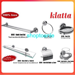 [FREESHIP] Bộ phụ kiện nhà tắm 6 món Klatta chất liệu 100% Inox (kèm video và ảnh thật)