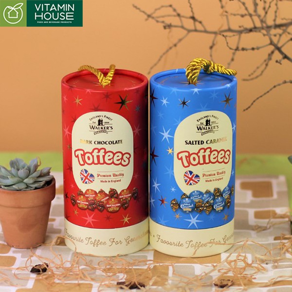 Kẹo Bơ Caramel Toffee vị Dark Chocolate Walker 150g