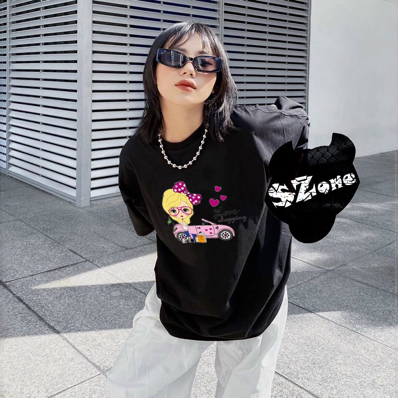 Áo Phông Nữ Cotton 100% In Hình 3D Cao Cấp Phong Cách Szone PF31