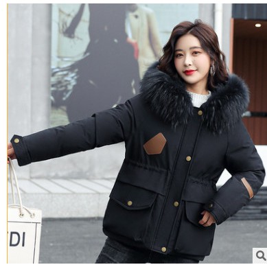 áo khoác phao nữ lót lông hàng đep siêu xinh 2021