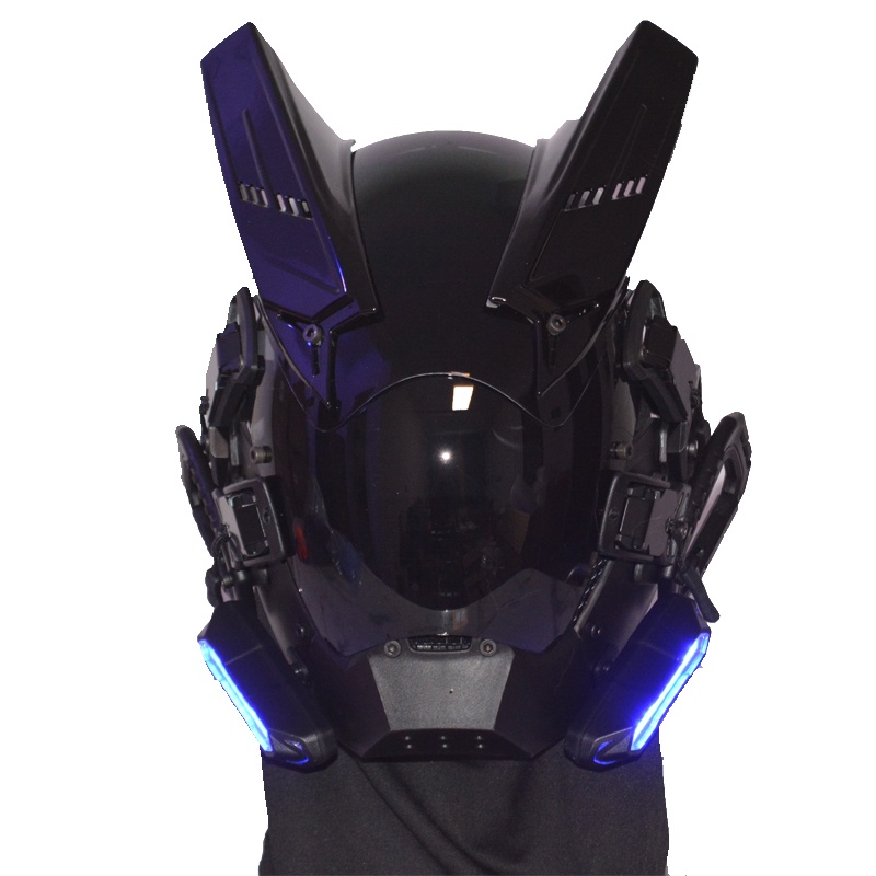Cyberpunk Mặt Nạ -Mặt Nạ Dạ Quang Mask-Mặt Nạ LED Mask-Mặt Nạ Samurai Mũ Bảo Hiểm-Chiến Thuật Mũ Bảo Hiểm Cosplay
