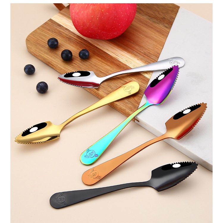 Muỗng Ăn Bằng Thép Không Gỉ Cao Cấp Cho Bé