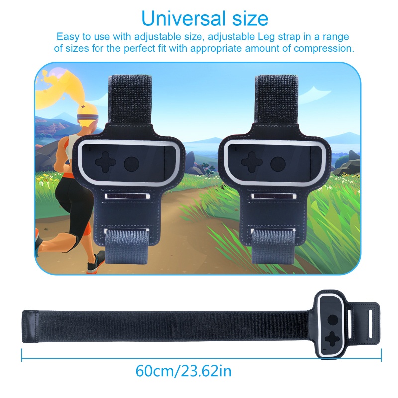 Bộ 2 Dây Đeo Chân Cố Định Máy Chơi Game Màu Đen Cho Người Lớn