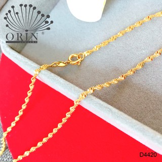 Dây chuyền xoắn khóa tròn bền màu 24 cao cấp Orin D4420