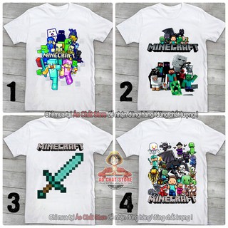 (VIDEO) BST Áo thun Minecraft siêu đẹp | Áo trẻ em Mine Craft cho bé trai | bé gái MC11 | Áo Chất Store