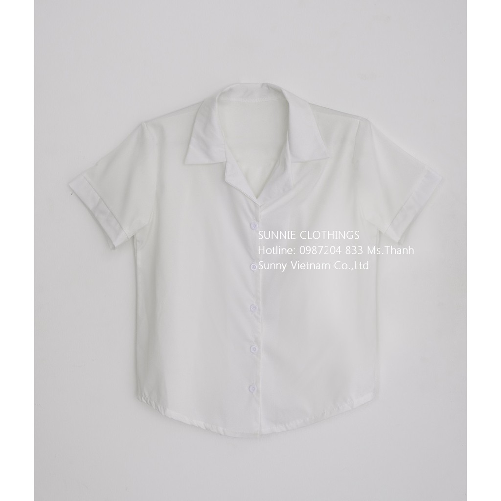 Áo sơ mi nữ Croptp ngắn tay Korean Style - Sunnie Clothings SUN17 | BigBuy360 - bigbuy360.vn