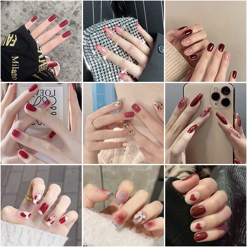 Miếng Dán Trang Trí Móng Tay Nghệ Thuật Làm Đẹp Thời Trang 40 Kiểu Dáng