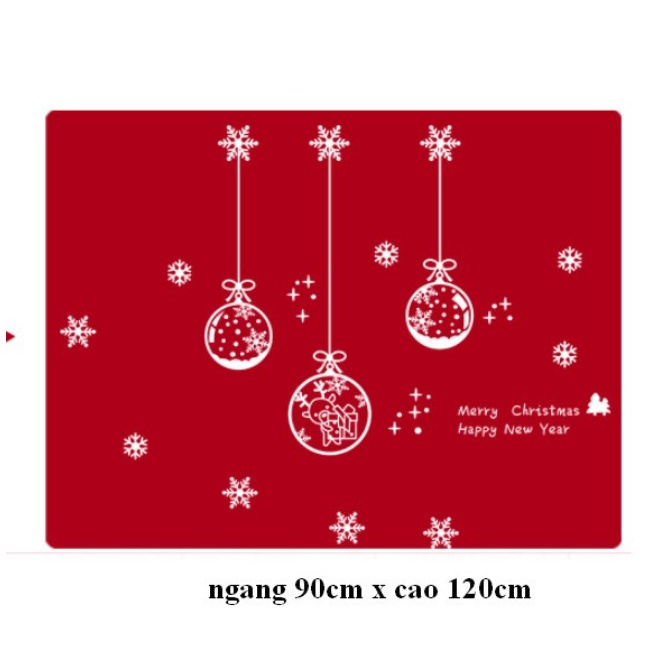 Decal Hít Tĩnh Điện 2 Mặt Trang Trí Noel - Noel trắng nhiều mẫu dễ thương | BigBuy360 - bigbuy360.vn