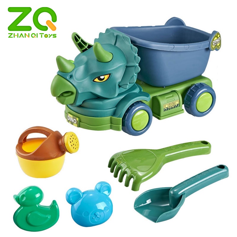 6 đồ chơi xúc cát đi biển hình khủng long ZHAN QI TOYS