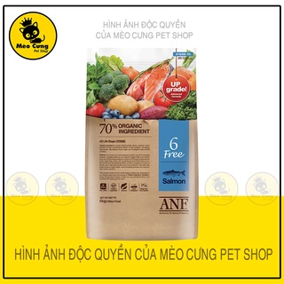[6kg] HẠT ANF CÁ HỒI CHO CHÓ TRÊN 6 THÁNG - 6 Free Organic vị Cá Hồi