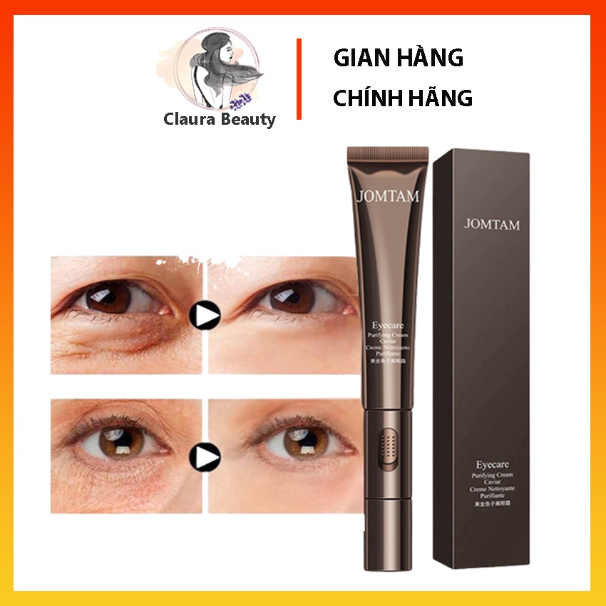 Kem Mát Xa Vùng Da Mắt JOMTAM Tích Hợp Đầu Massage 20g Claura Beauty