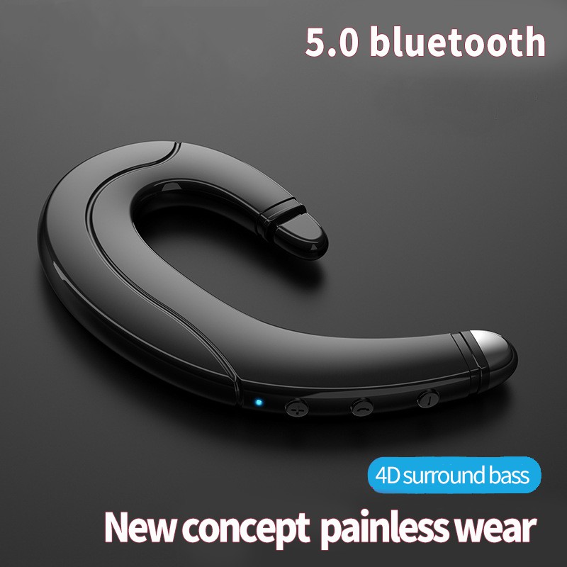 Tai Nghe Đơn Bluetooth 5.0 Móc Tai Không Dây