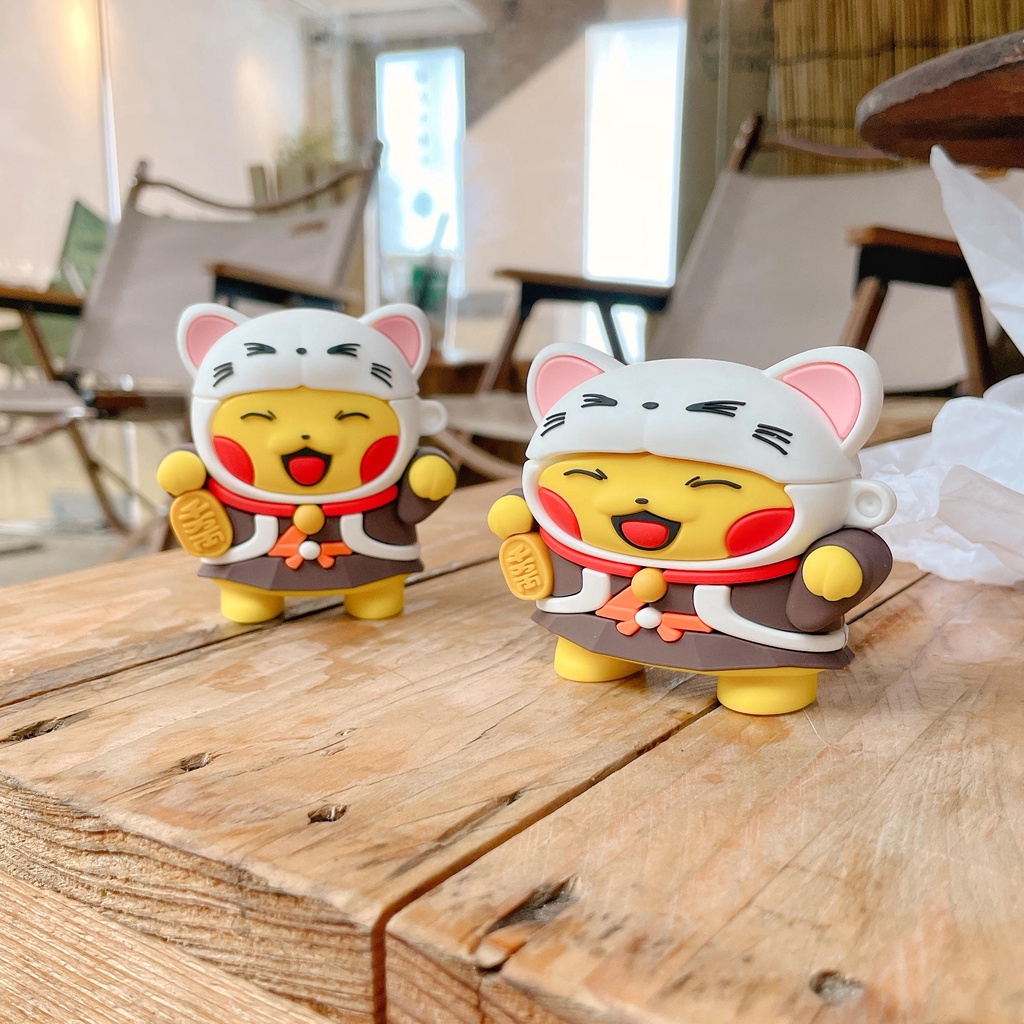 Vỏ Bảo Vệ Hộp Sạc Tai Nghe AirPods3 / 3 Họa Tiết Hoạt Hình Pikachu / Pikachu May Mắn Dễ Thương Ốp
