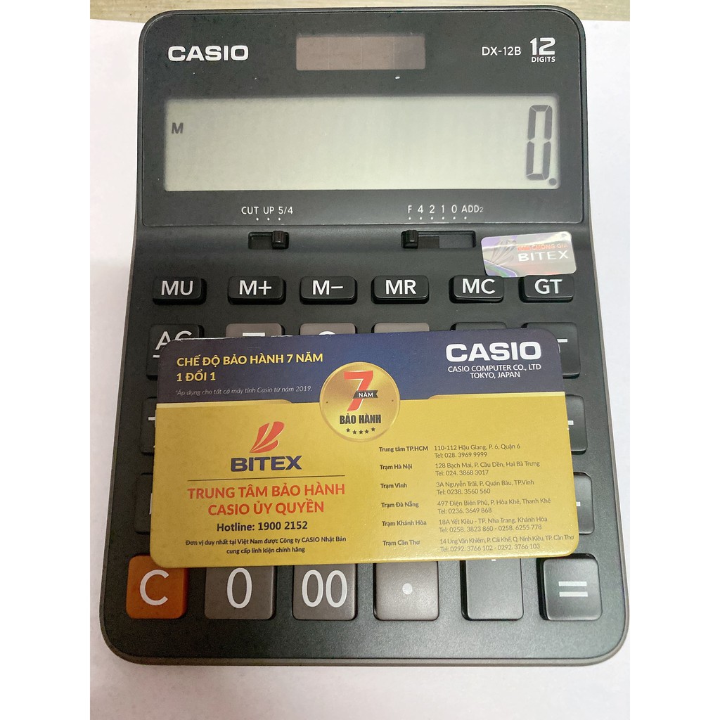 Máy tính Tiền Casio DX-12B Chính Hãng