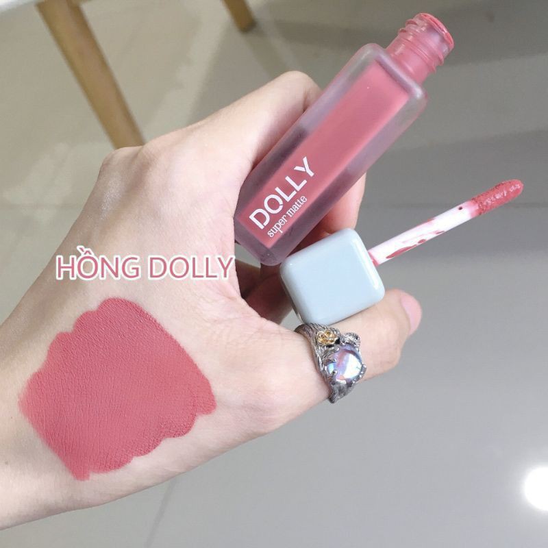 Dolly longlast Màu Hồng ngọc_Son kem dolly không chì mềm môi