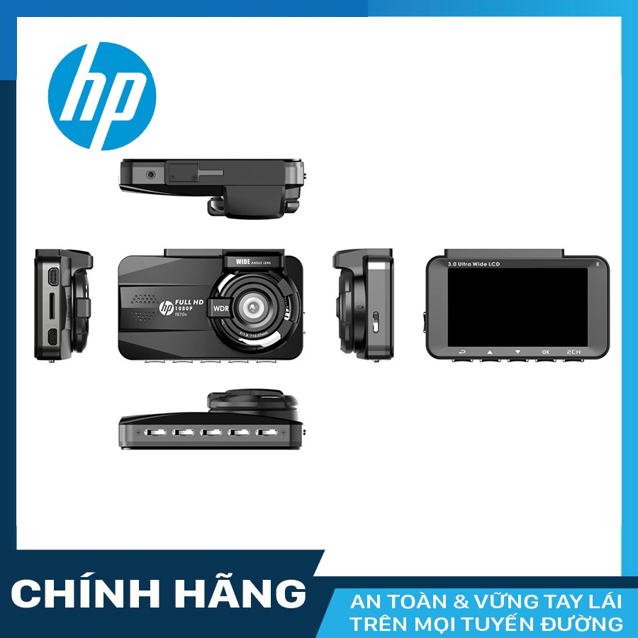 Camera Hành Trình HP F870X + RC3 Wifi GPS + thẻ nhớ 32GB Class 10 - hàng chính hãng