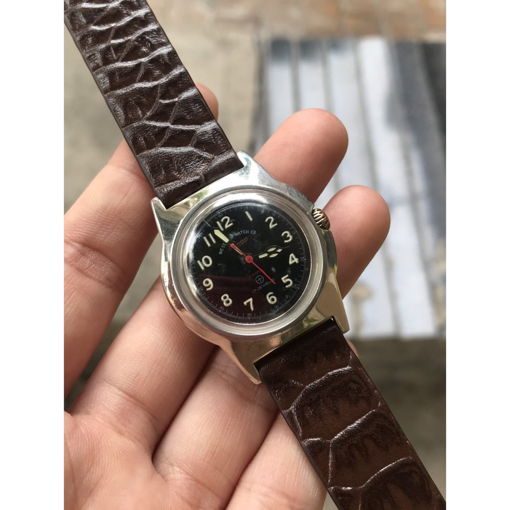 Đồng hồ nữ cơ cổ thụy West End Watch, cơ lên cót tay, kim số dạ quang