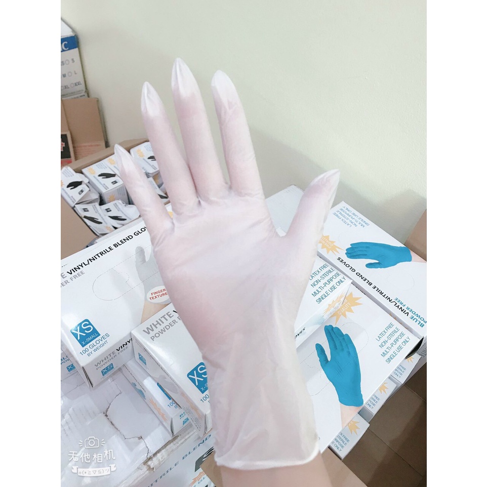 Găng tay không bột dùng trong spa, làm đẹp, thẩm mỹ viện