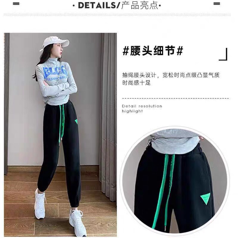 Quần bom kaki nữ  tang chữ C Bomber cạp chun, quần đũi bom nữ bo gấu chất mềm mát xịn xò
