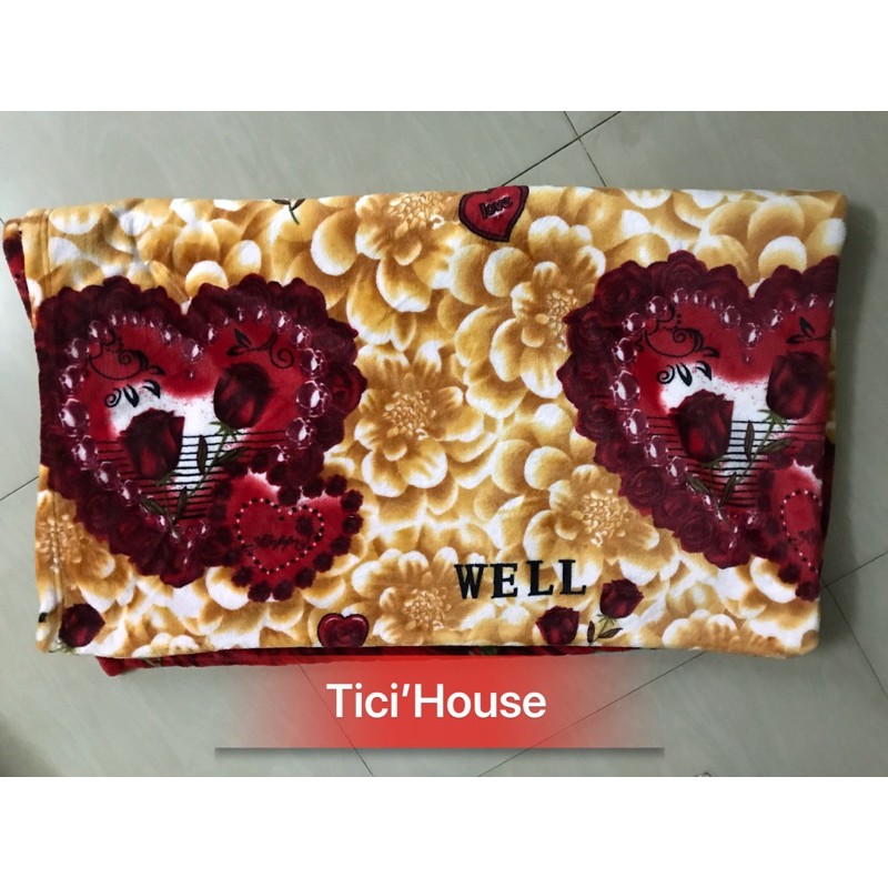 Chăn mền tuyết nhung dày 1,5kg, size 1m9x2m3