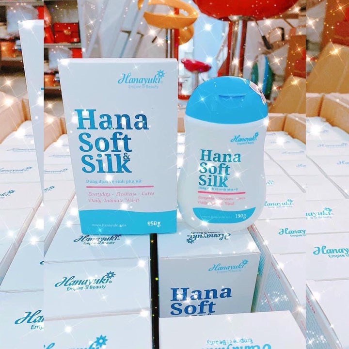 Dung dịch vệ sinh phụ nữ hana soft silk, ddvs hanayuki 150g(che tên sp khi gởi hàng)