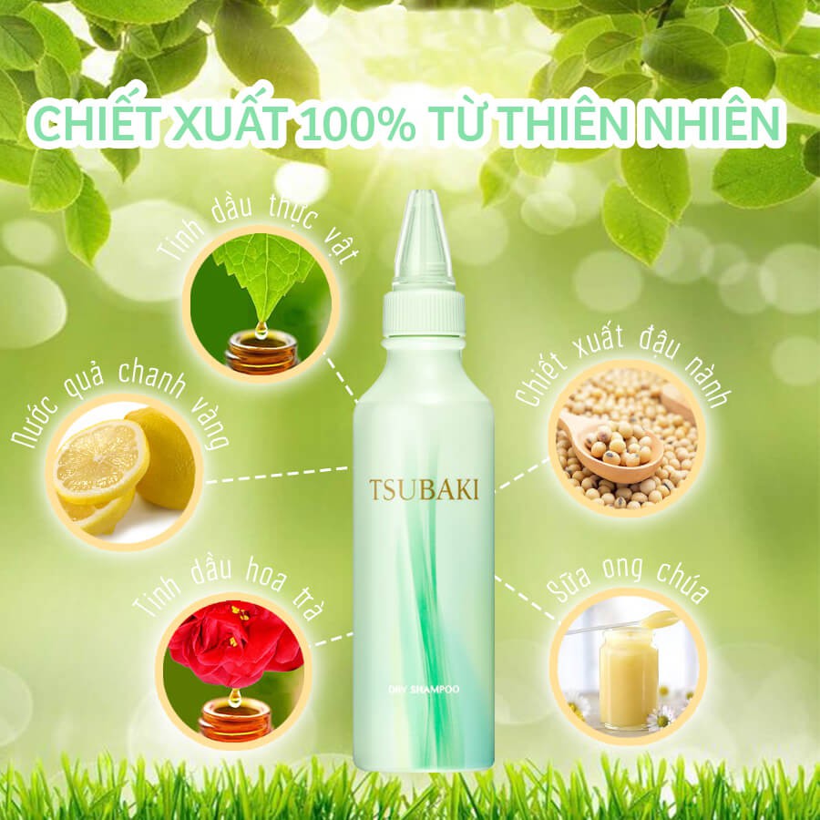 Dầu Gội Khô Tsubaki Shiseido Dry Shampoo 180ml - Nhật Bản