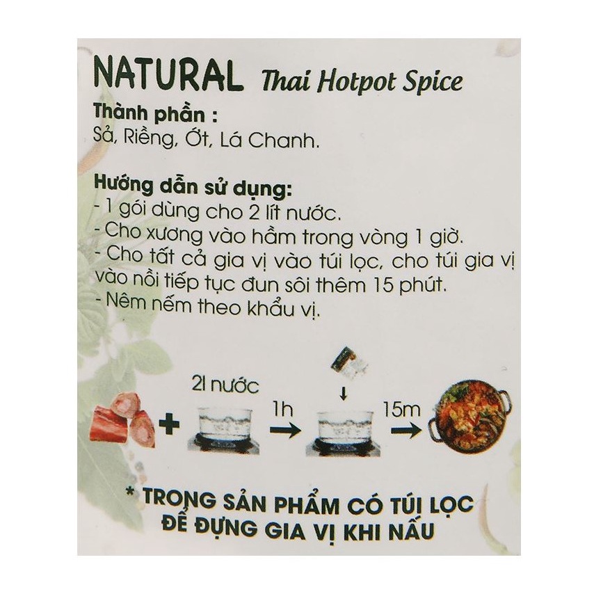 Gia vị Lẩu Thái DH Foods Gói 26G Chính Hãng