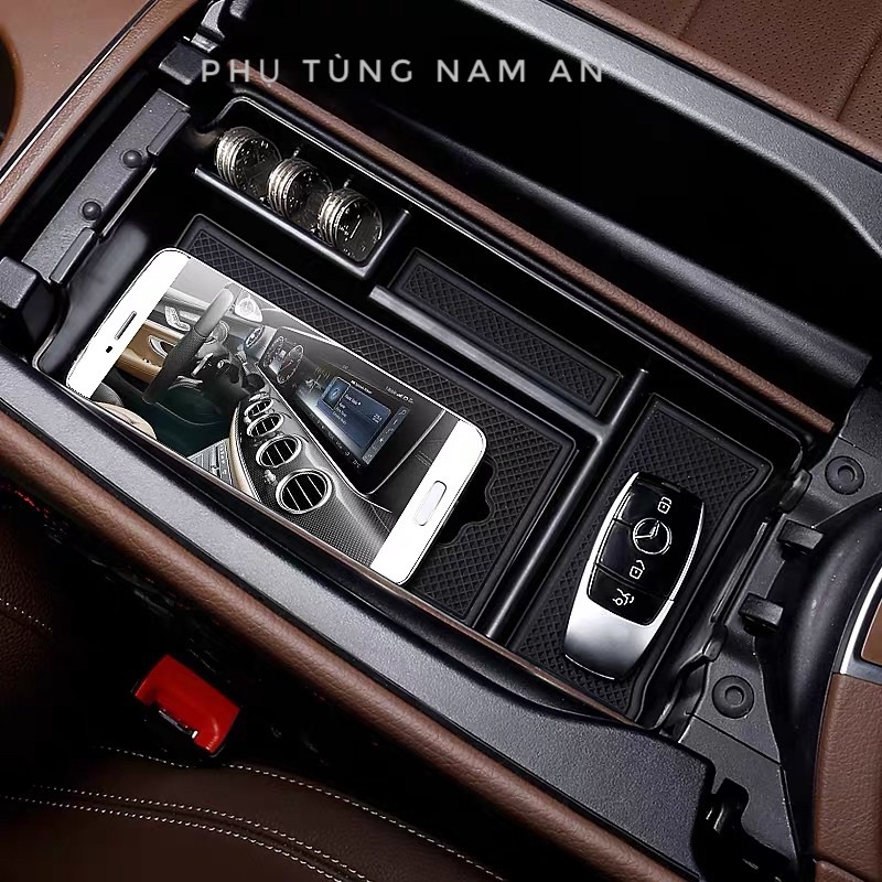 KHAY CHIA NGĂN ĐỂ ĐỒ HỘC TỲ TAY MERCEDES C/E/GLC/GLK