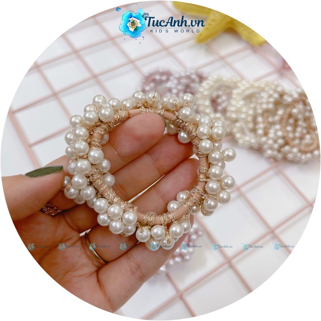 Dây Buộc Tóc Ngọc Trai Xinh Xắn Phong Cách Hàn Quốc - TucAnh