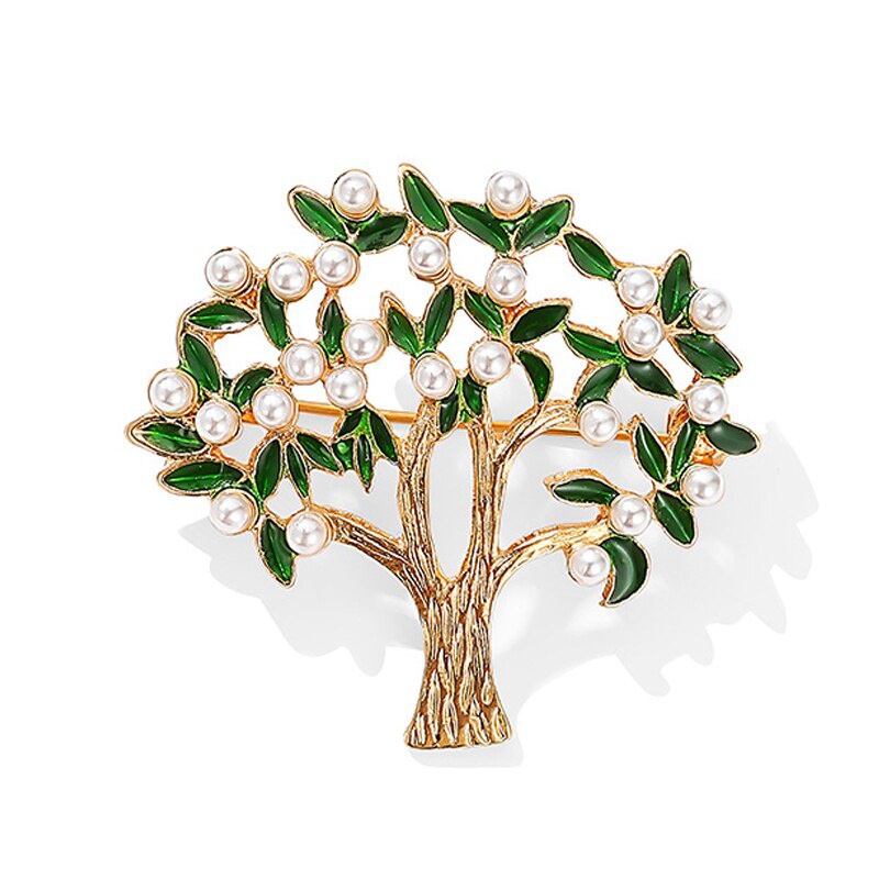 Ghim CàI ÁO HìNh Cây ĐíNh Kim Cương Giả ThờI Trang Cho Nữ