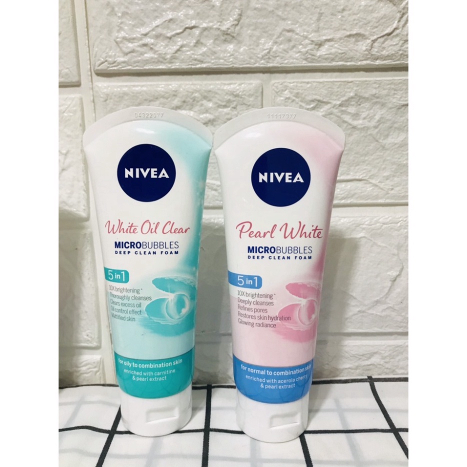 Sữa Rửa Mặt Sáng Da Sạch Nhờn Giảm Mụn NIVEA 100g
