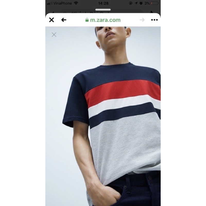 Áo zara authentic nam vợt sale