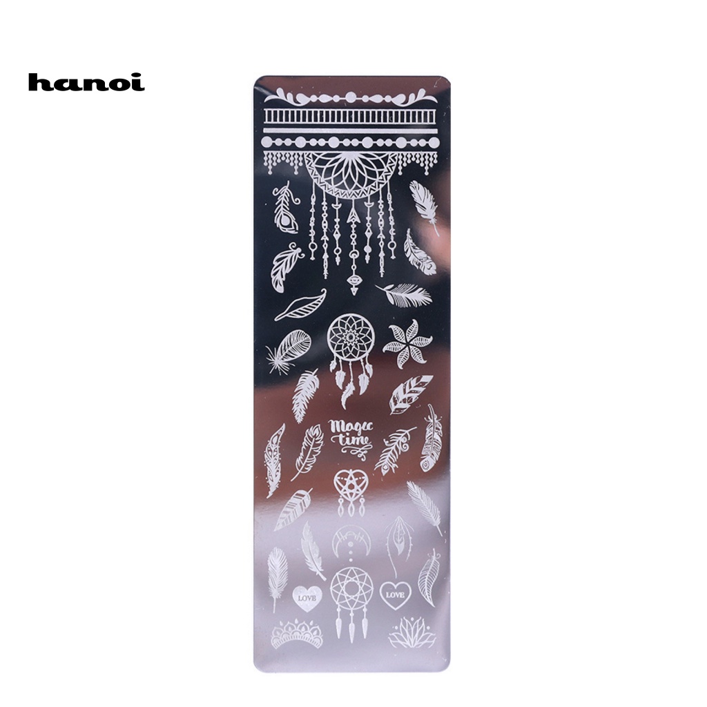 Khuôn In Hình Trang Trí Móng Tay Bằng Thép Không Gỉ DIY