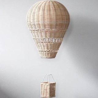 Đèn Mây Khinh Khí Cầu, Đèn Mây Décor Phòng Cho Bé, Đồ Décor Mây Cao Cấp Giá Rẻ, Nội Thất Mây Tre Đan