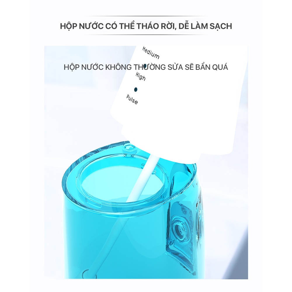 Máy tăm nước BOMIDI D3 PRO 300ml tăm nước 7+6 làm sạch mạnh mẽ hộp lưu trữ vòi phun