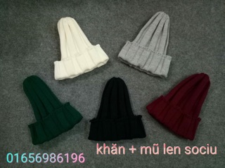 Mũ len beanie vintage