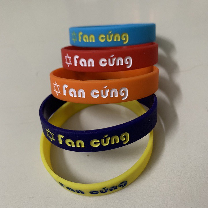 Vòng tay cao su FAN CỨNG đủ màu kiểu dáng thời trang
