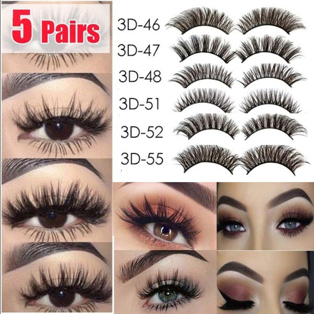 OCEANMAP Cặp Lông Mi Giả 3D Dày Dặn Dành Cho Nữ