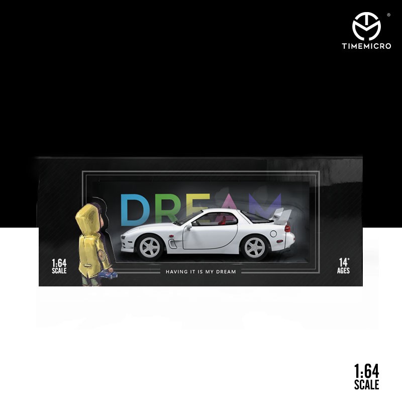 Mô Hình Xe Hơi Thể Thao mazda rx-7 lite Bằng Hợp Kim Tỉ Lệ 1: 64