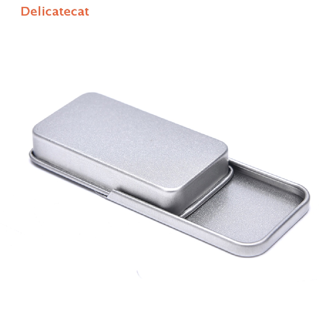 Hộp Sắt Đựng Trang Sức / Kẹo Có Nắp Trượt Tiện Dụng