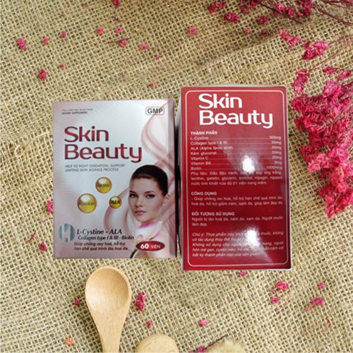 Skin Beauty giúp giảm nám đẹp da, chống lão hóa - L-cystine, ALA (Skinbeauty - 60 viên)