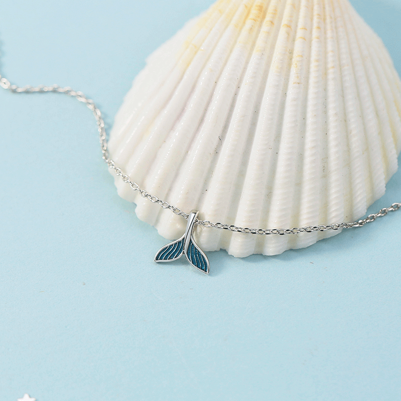 Lắc chân thời trang màu bạc kiểu hình đuôi nàng tiên cá thời trang cho nữ | BigBuy360 - bigbuy360.vn