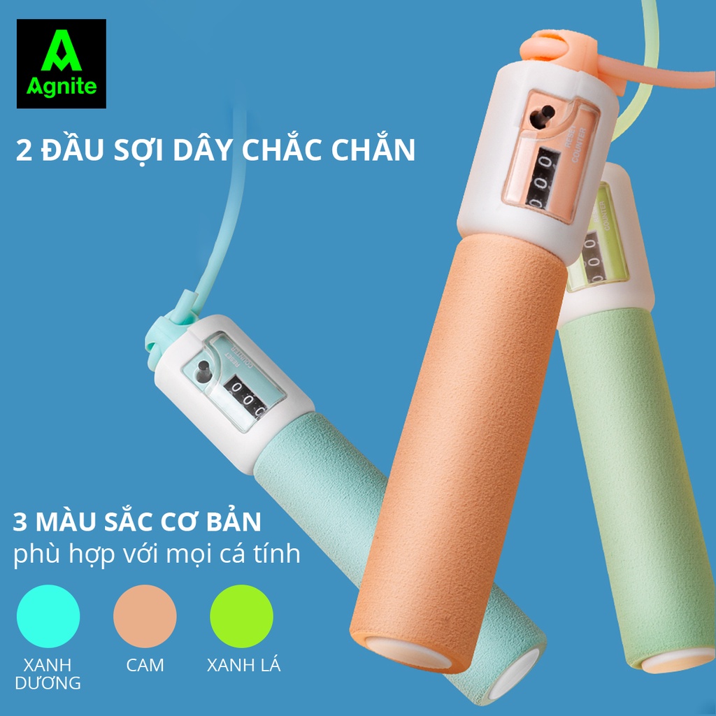 Dây nhảy thể dục Deli đếm vòng, dụng cụ tập thể thao cao cấp, tăng chiều cao, giảm cân, tan mỡ toàn thân F4103